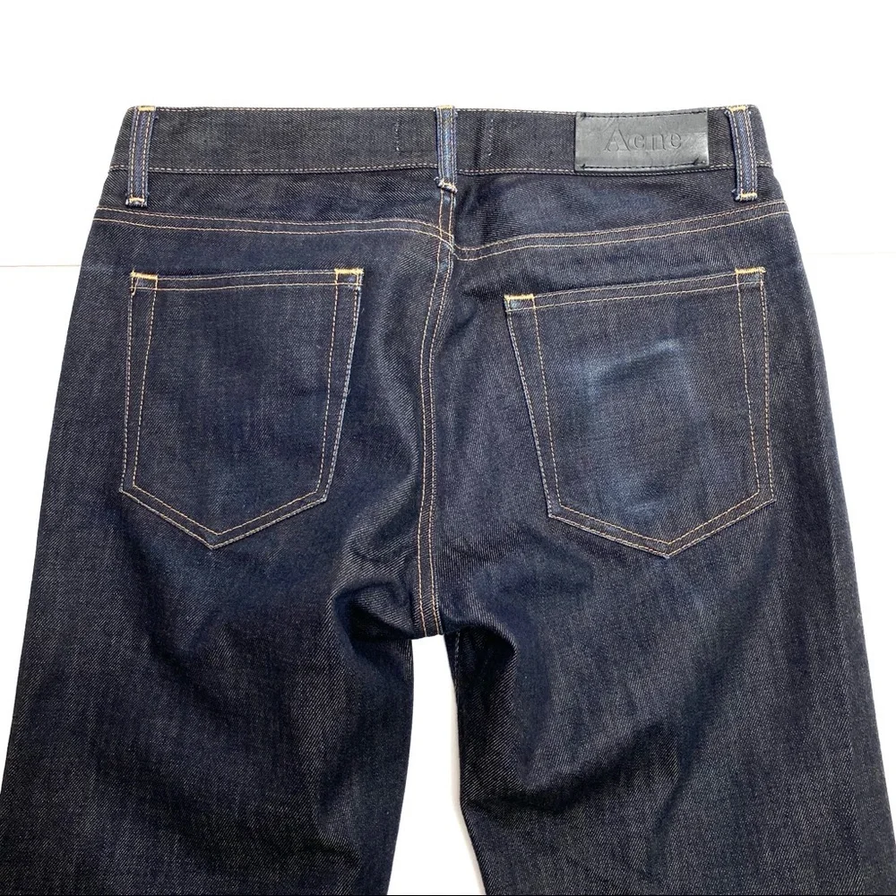 ACNE Mic Rigid Jeans Raw Denim Straight Legs Jeans